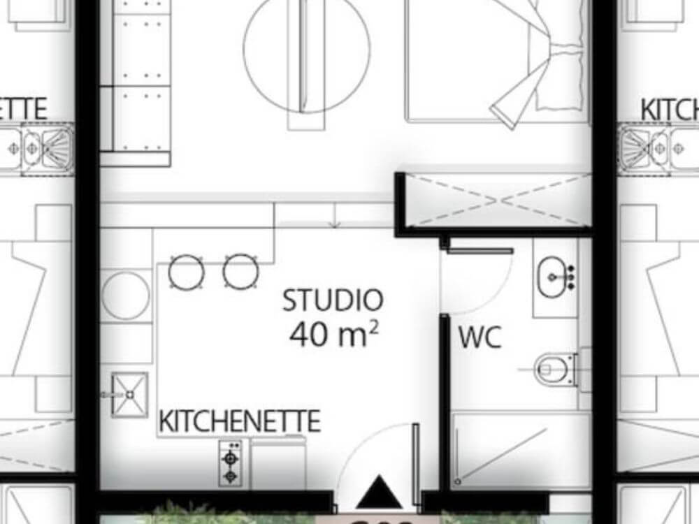 Apartment Studio in Tatlisu, 40 m2, £135,000 — Foto 2