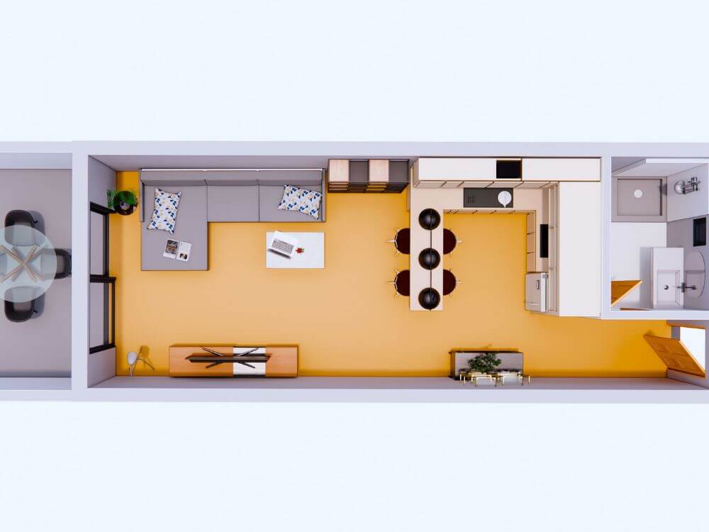 Studio apartment in Bogaz, 60m2, £85,000 — Foto 5
