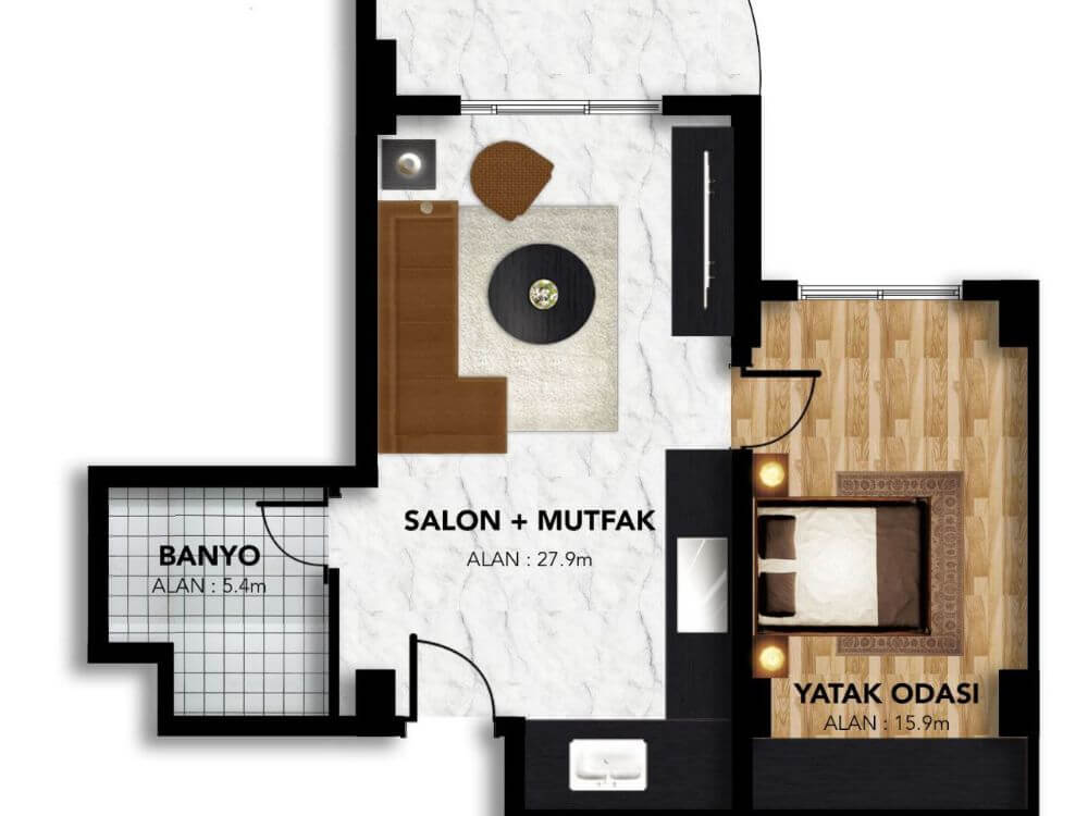 1+1 Apartment Iskele, 91 m2, £94,500 — Photo 10