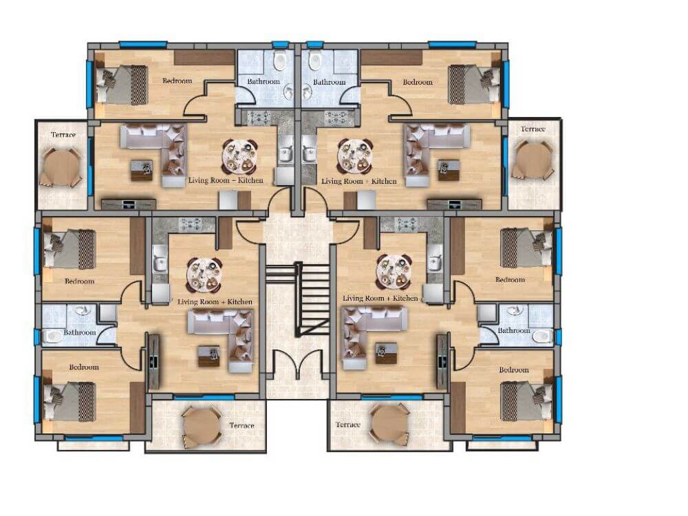 Wohnung 2+1 Novyboğaziçi, 88 m2, £147,000 — Foto 9